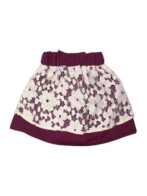 brown colored net skirt - 14266092 - Standard Image - 2