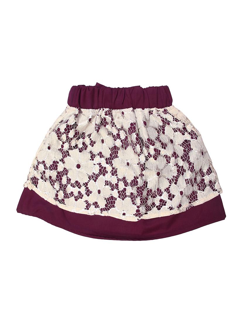 brown colored net skirt - 14266092 - Zoom Image - 2