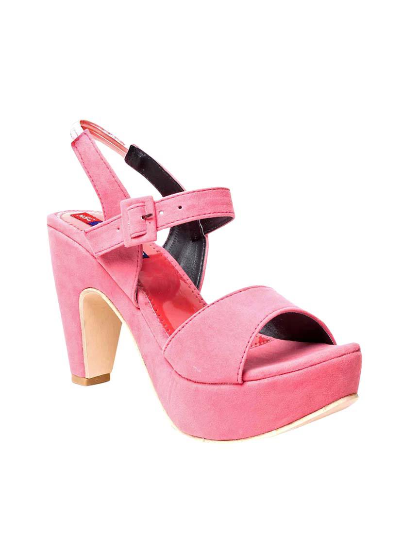 pink faux leather back strap sandals - 14266407 - Zoom Image - 1