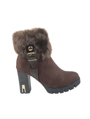 brown suede ankle boot - 14268474 - Standard Image - 2