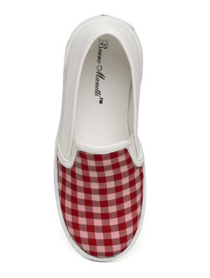 red leatherette slip on sneaker - 14268496 - Standard Image - 4