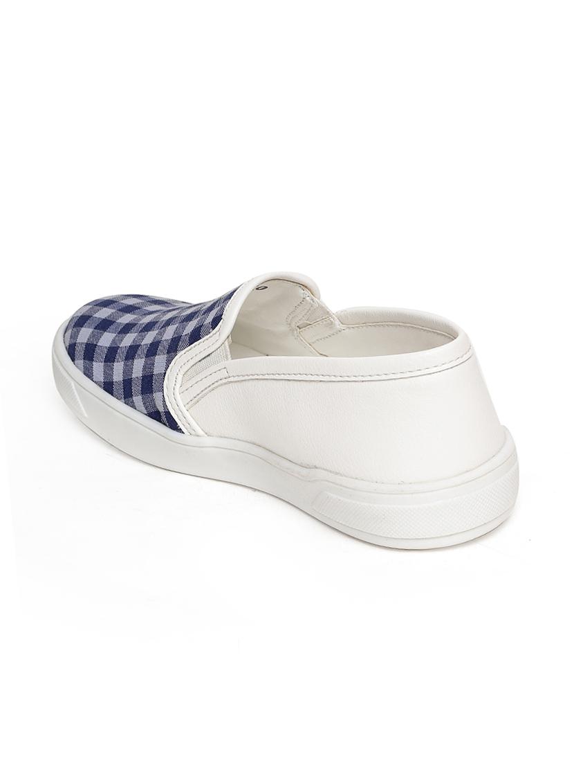 blue leatherette slip on sneaker - 14268497 - Zoom Image - 3