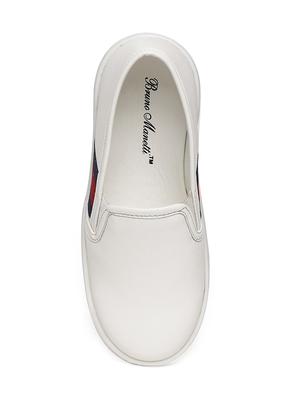 white leatherette slip on sneaker - 14268498 - Standard Image - 4