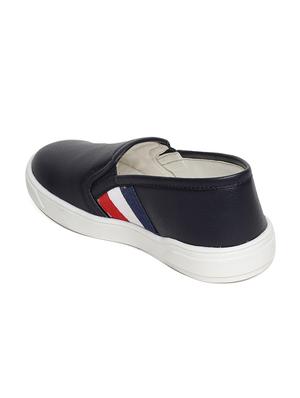 blue leatherette slip on sneaker - 14268499 - Standard Image - 3