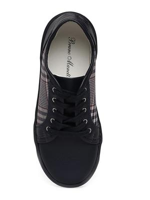 blue leatherette lace up sneaker - 14268508 - Standard Image - 4