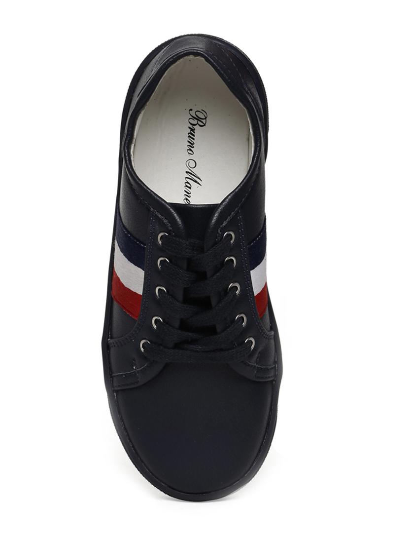 navy blue leatherette lace up sneaker - 14268509 - Zoom Image - 4