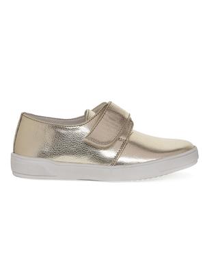 gold leatherette slip on sneaker - 14268512 - Standard Image - 2
