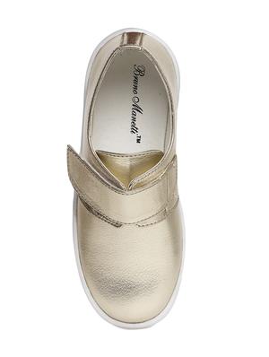 gold leatherette slip on sneaker - 14268512 - Standard Image - 4