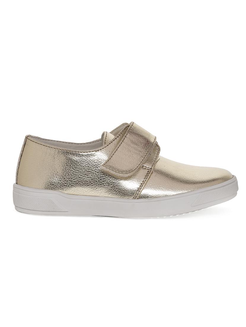 gold leatherette slip on sneaker - 14268512 - Zoom Image - 2