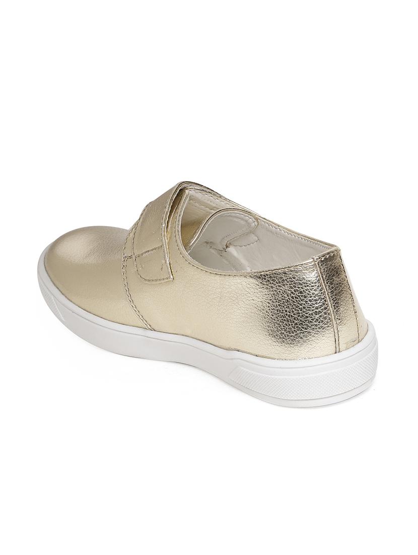 gold leatherette slip on sneaker - 14268512 - Zoom Image - 3