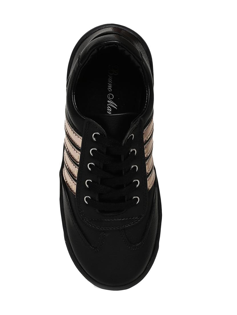 black leatherette lace up sneaker - 14268513 - Zoom Image - 4