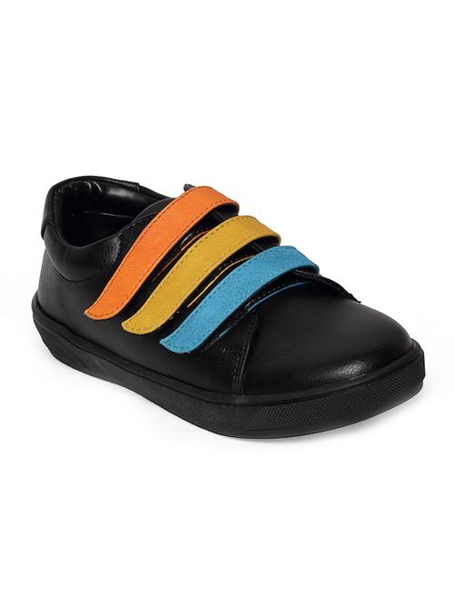 black leatherette slip on sneaker - 14268518 - Standard Image - 1