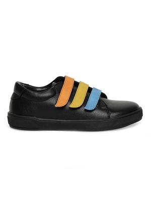 black leatherette slip on sneaker - 14268518 - Standard Image - 2