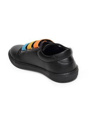 black leatherette slip on sneaker - 14268518 - Standard Image - 3