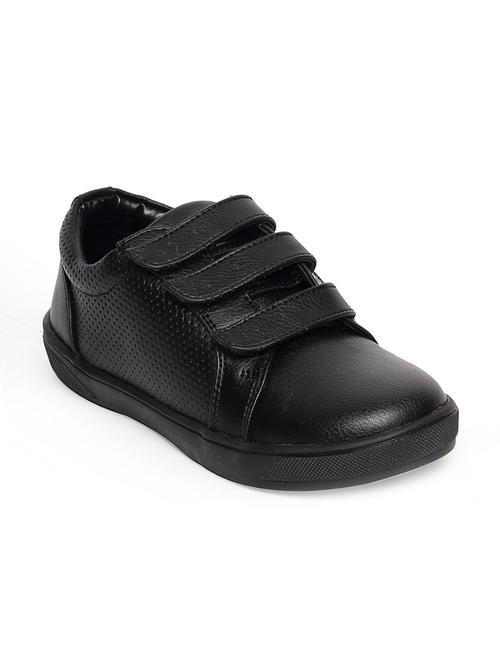black leatherette slip on sneaker - 14268519 - Standard Image - 1