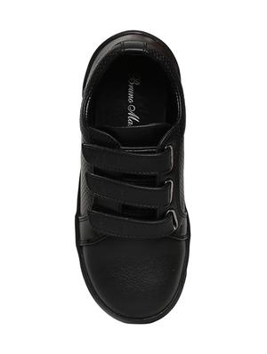 black leatherette slip on sneaker - 14268519 - Standard Image - 4