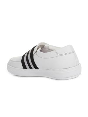 white leatherette slip on sneaker - 14268547 - Standard Image - 3