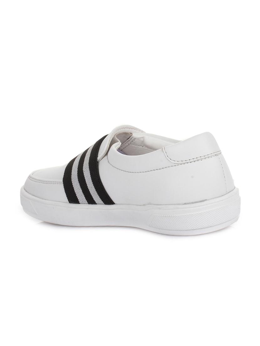 white leatherette slip on sneaker - 14268547 - Zoom Image - 3