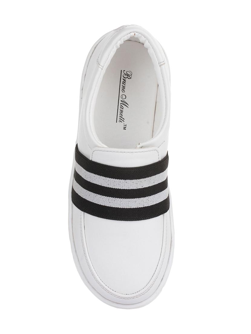 white leatherette slip on sneaker - 14268547 - Zoom Image - 4