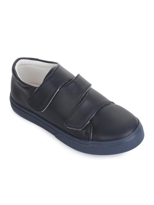 navy blue leatherette slip on sneaker - 14268559 - Standard Image - 1