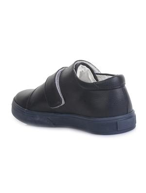 navy blue leatherette slip on sneaker - 14268559 - Standard Image - 3