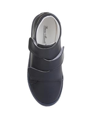 navy blue leatherette slip on sneaker - 14268559 - Standard Image - 4