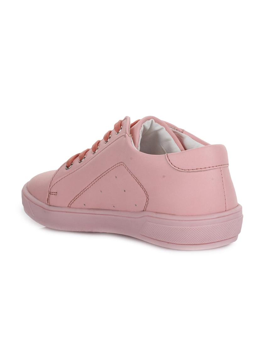 pink leatherette lace up sneaker - 14268566 - Zoom Image - 3