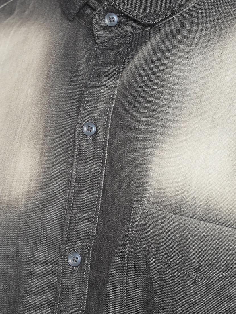 grey cotton casual shirt - 14270427 - Zoom Image - 4