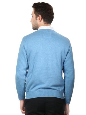 blue cotton pullover - 14272338 - Standard Image - 3