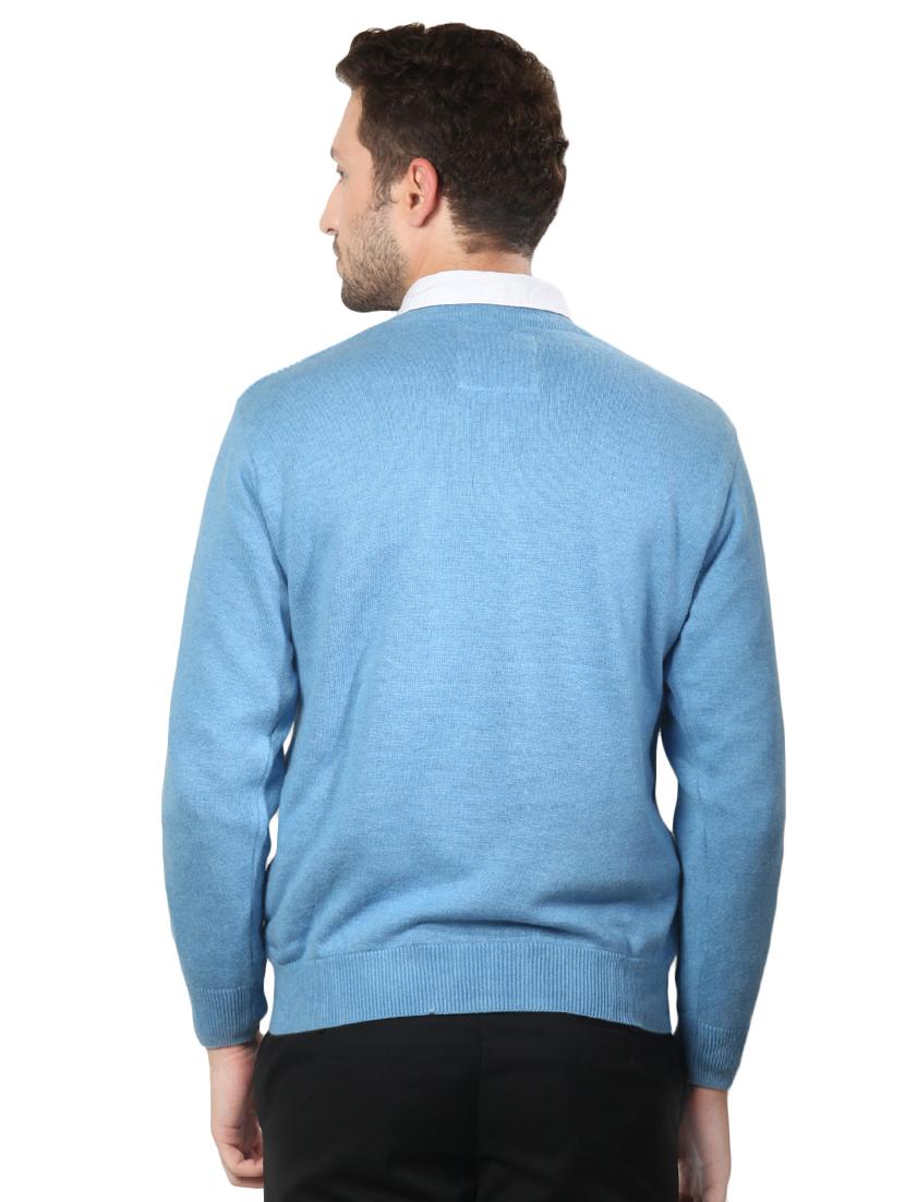 blue cotton pullover - 14272338 - Zoom Image - 3