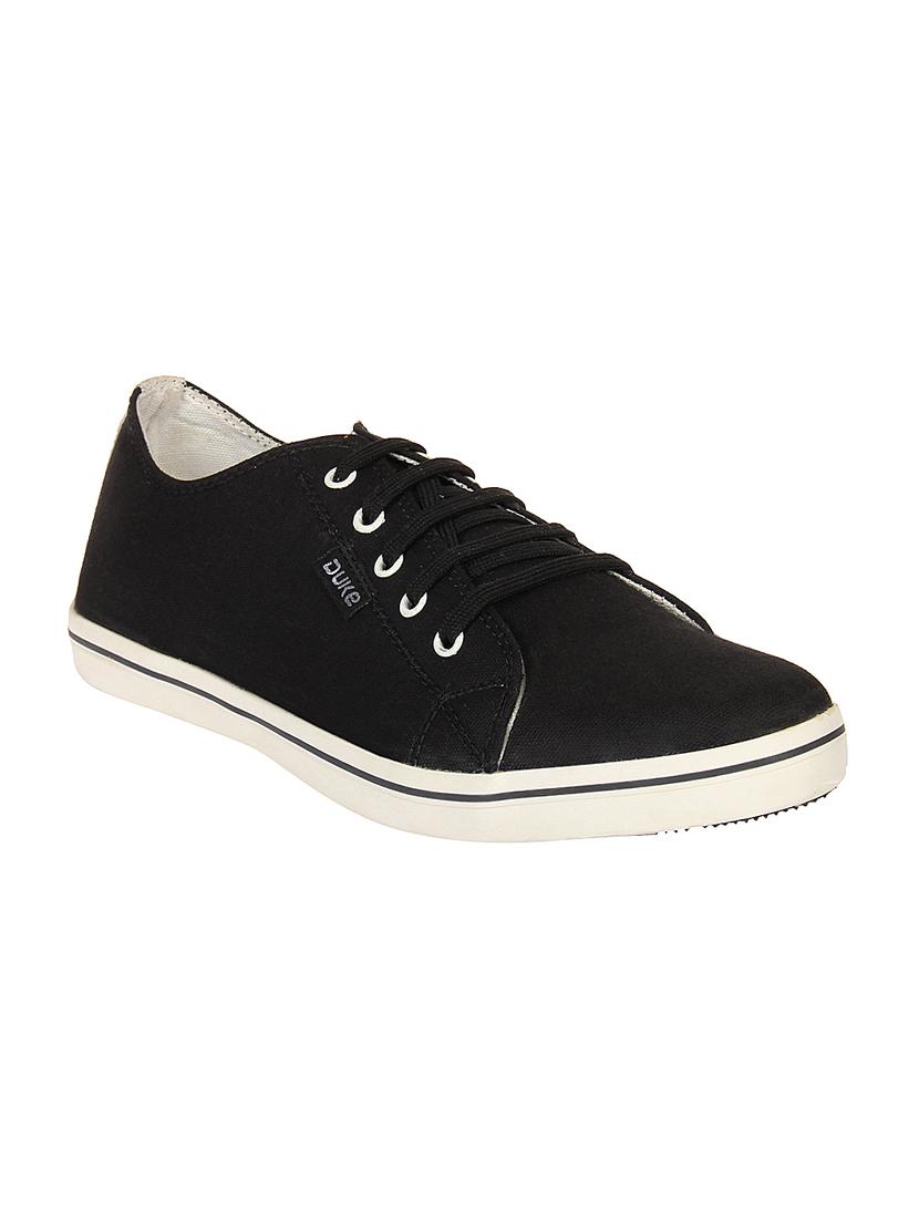 black Canvas lace up sneaker - 14292625 - Zoom Image - 1