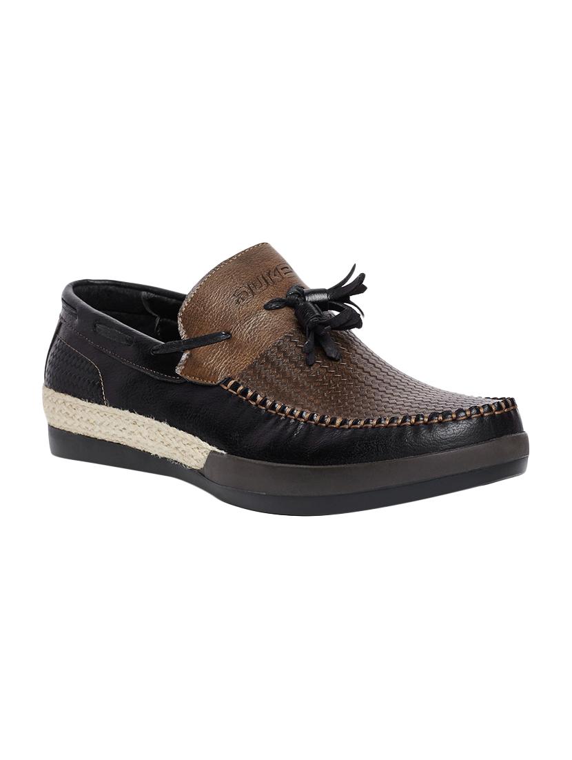 black leatherette slip on loafer - 14293246 - Zoom Image - 1
