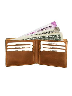tan leather wallet - 14308919 - Standard Image - 3