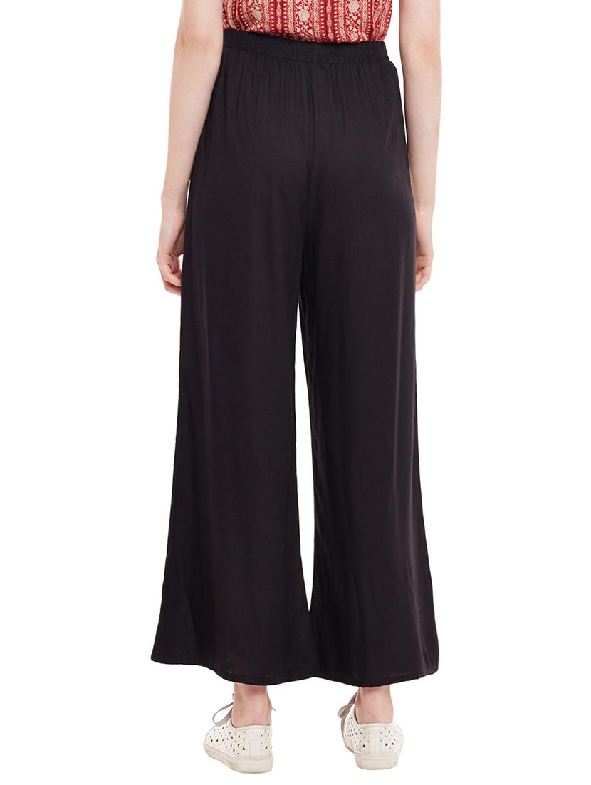 black viscose palazzos - 14313536 - Zoom Image - 3