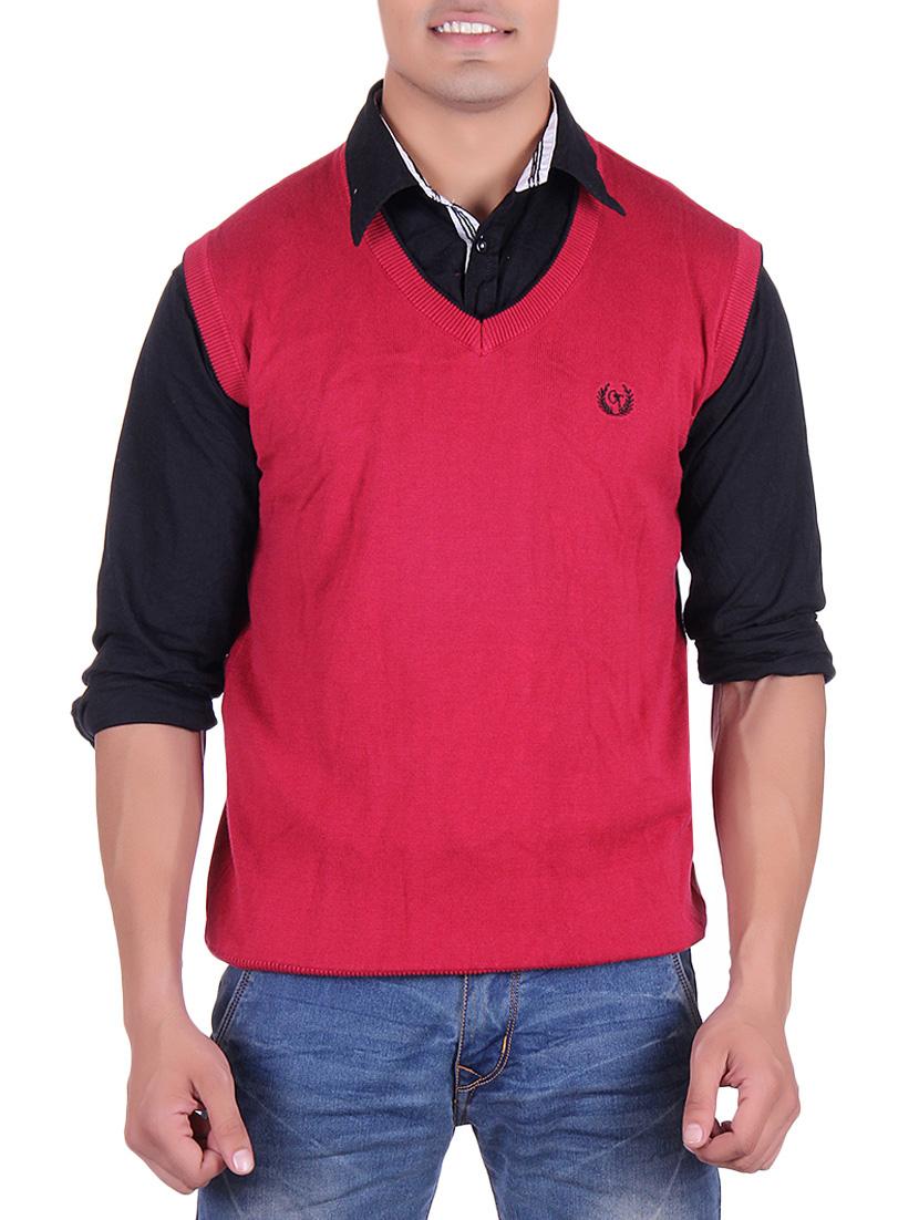 red cotton pullover - 14314777 - Zoom Image - 1