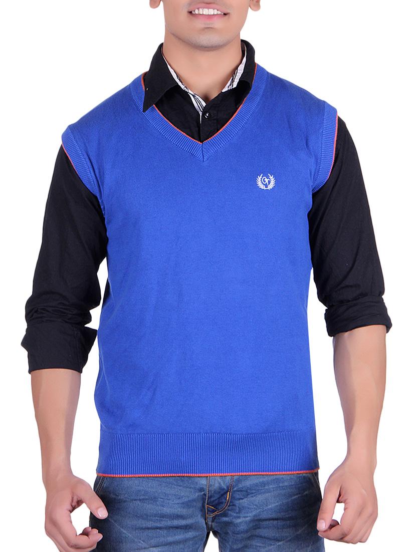 blue cotton pullover - 14314778 - Zoom Image - 1