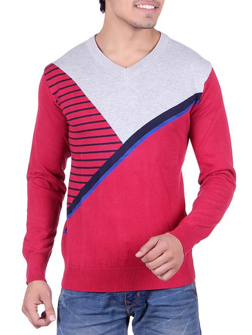 red cotton pullover - 14314814 - Very Small Image - 1