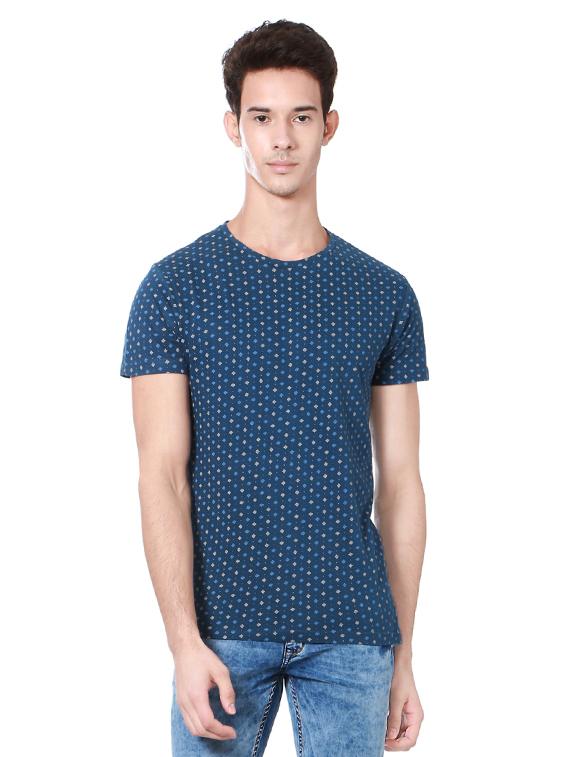 blue all over print t-shirt - 14316192 - Zoom Image - 1