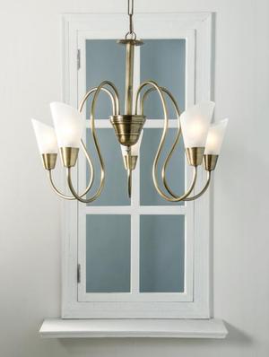 fos lighting modern cone antique brass chandelier - 14319091 - Standard Image - 2