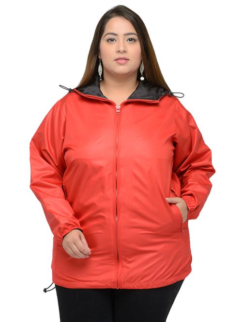 solid red casual jacket - 14319414 - Standard Image - 1