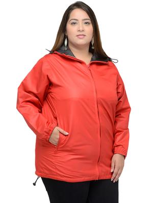 solid red casual jacket - 14319414 - Standard Image - 2