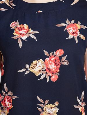 cut out detail floral top - 14319671 - Standard Image - 4