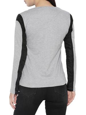 grey cotton jacket - 14320453 - Standard Image - 3
