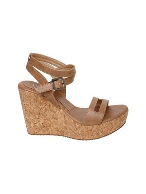 tan ankle strap wedge - 14320594 - Standard Image - 2