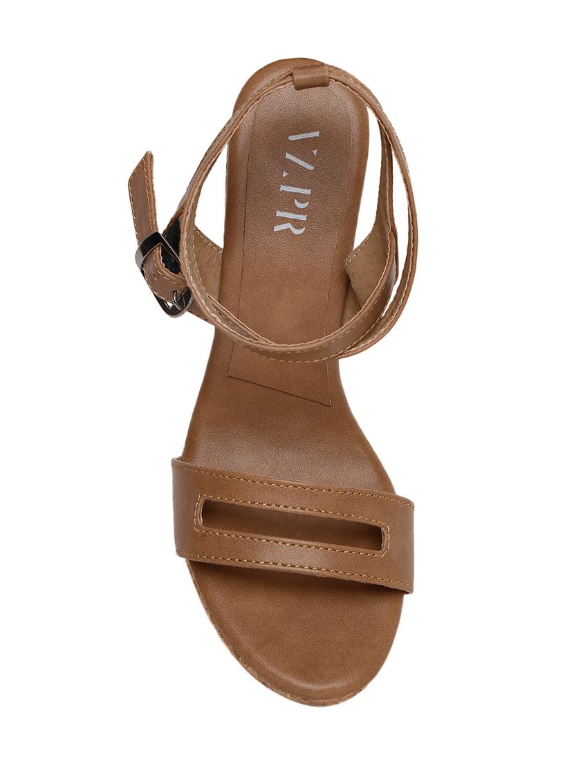 tan ankle strap wedge - 14320594 - Zoom Image - 4