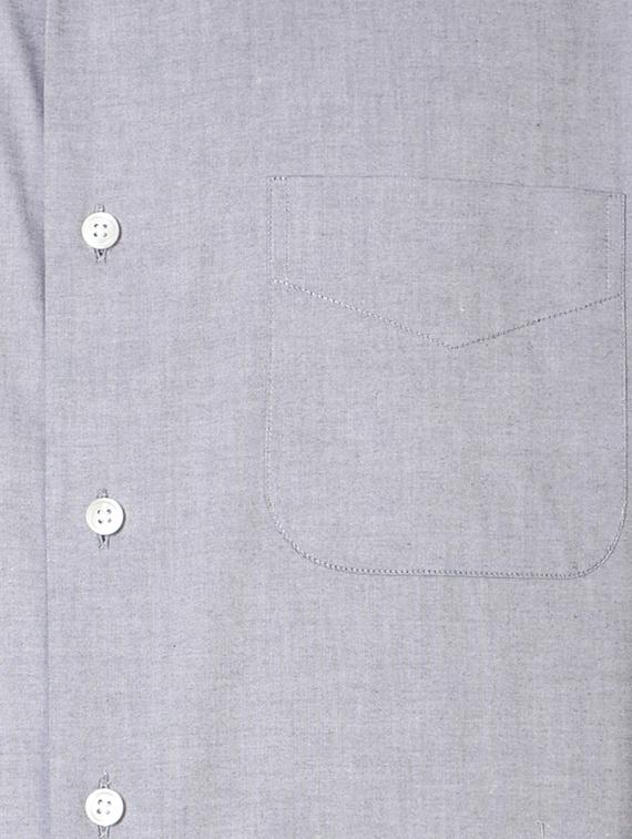grey cotton formal shirt - 14320937 - Zoom Image - 3