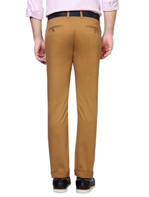 beige cotton blend casual trouser - 14321706 - Standard Image - 2