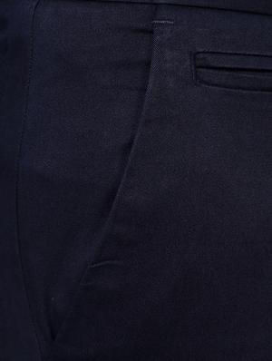 navy blue polyester blend casual trouser - 14321709 - Standard Image - 3