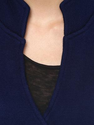 blue woollen pea coat - 14321843 - Standard Image - 4
