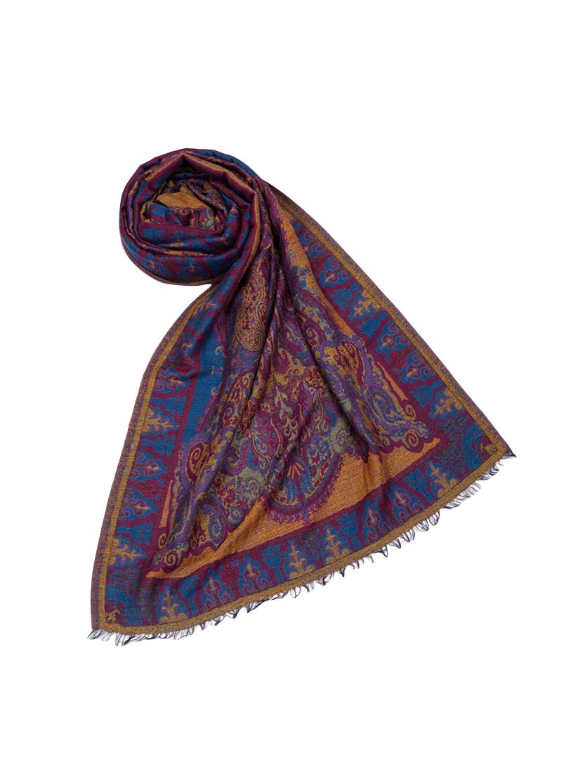 multicolored woollen stole - 14322295 - Zoom Image - 2